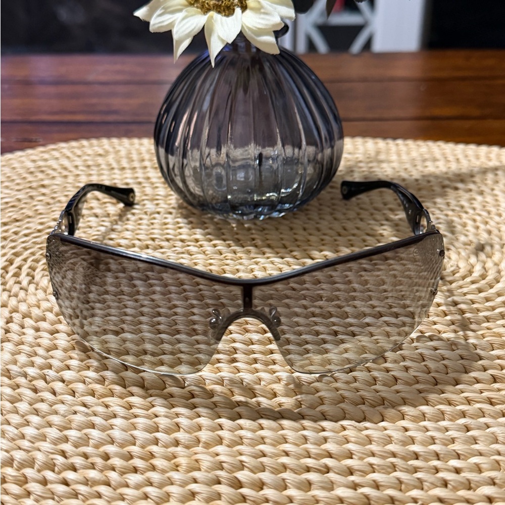 Coach Noelle Black & Silver Sunglasses AS IS